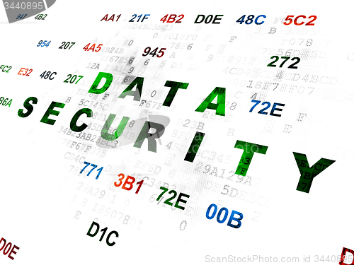 Image of Security concept: Data Security on Digital background
