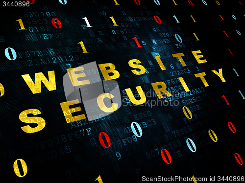 Image of Safety concept: Website Security on Digital background