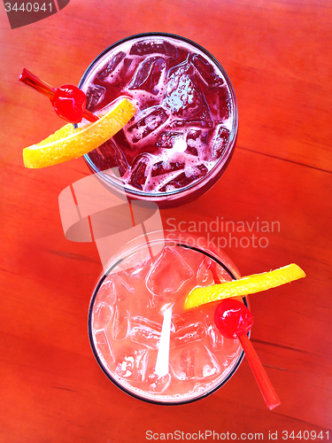 Image of Two delicious sangria cocktails