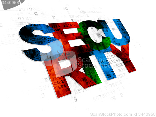 Image of Security concept: Security on Digital background