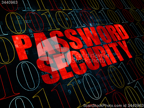 Image of Protection concept: Password Security on Digital background