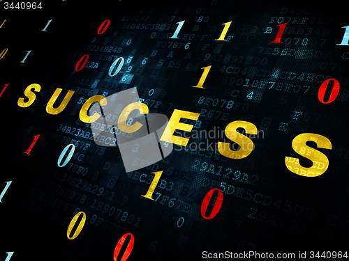 Image of Finance concept: Success on Digital background