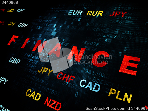 Image of Finance concept: Finance on Digital background