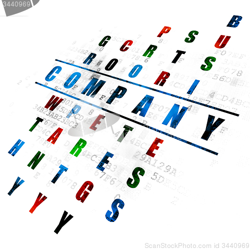 Image of Business concept: word Company in solving Crossword Puzzle