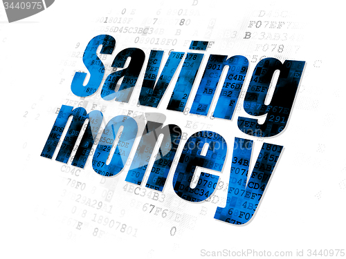Image of Business concept: Saving Money on Digital background