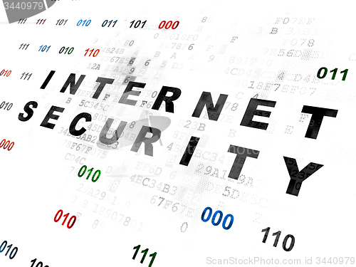 Image of Privacy concept: Internet Security on Digital background