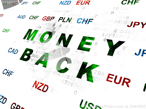 Image of Business concept: Money Back on Digital background