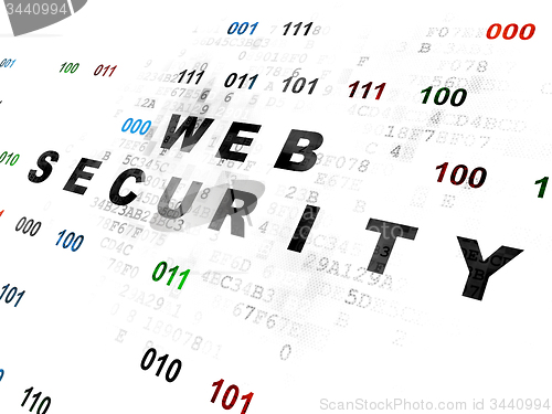 Image of Privacy concept: Web Security on Digital background