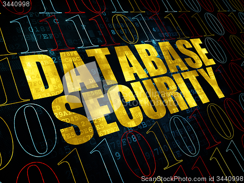 Image of Protection concept: Database Security on Digital background