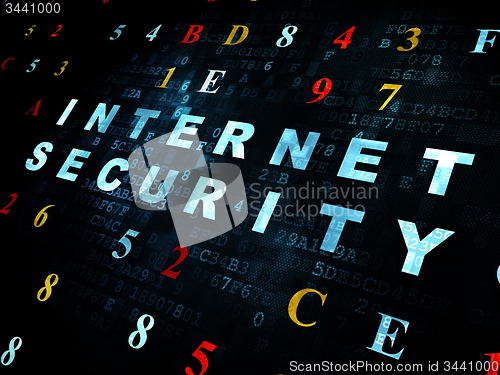 Image of Privacy concept: Internet Security on Digital background
