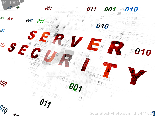 Image of Privacy concept: Server Security on Digital background