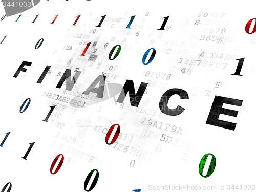 Image of Finance concept: Finance on Digital background