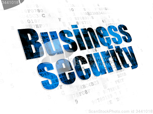 Image of Privacy concept: Business Security on Digital background