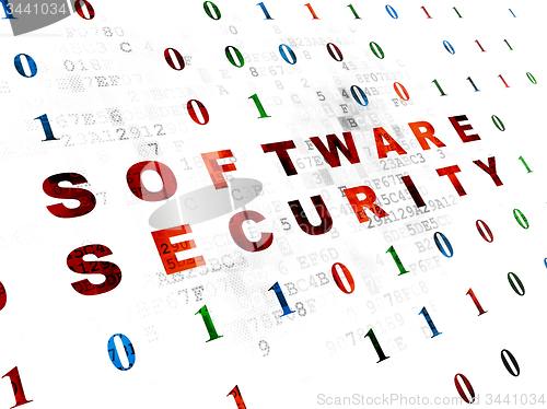 Image of Protection concept: Software Security on Digital background