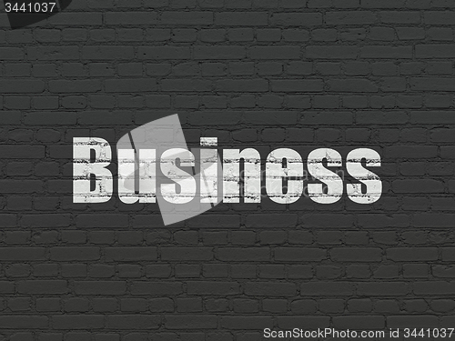 Image of Business concept: Business on wall background