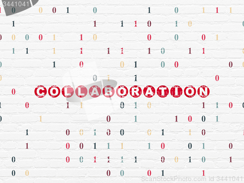 Image of Business concept: Collaboration on wall background