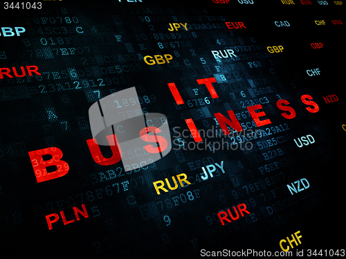 Image of Finance concept: IT Business on Digital background