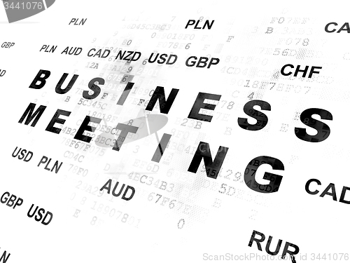 Image of Business concept: Business Meeting on Digital background