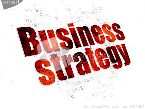 Image of Business concept: Business Strategy on Digital background