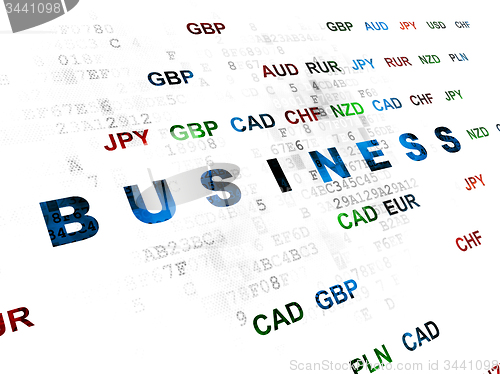 Image of Finance concept: Business on Digital background