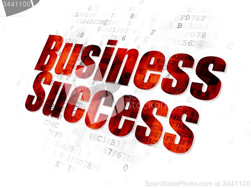 Image of Business concept: Business Success on Digital background