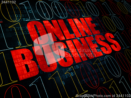 Image of Finance concept: Online Business on Digital background