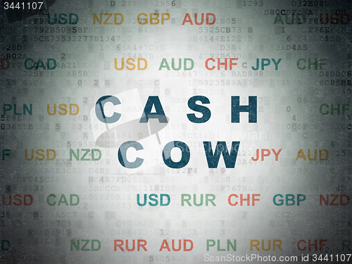 Image of Business concept: Cash Cow on Digital Paper background