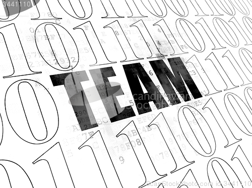 Image of Business concept: Team on Digital background