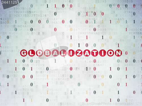 Image of Business concept: Globalization on Digital Paper background