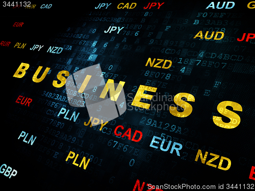 Image of Finance concept: Business on Digital background