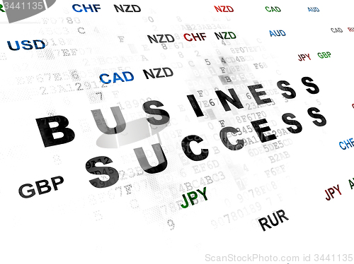 Image of Finance concept: Business Success on Digital background