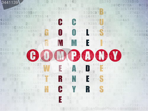 Image of Business concept: word Company in solving Crossword Puzzle