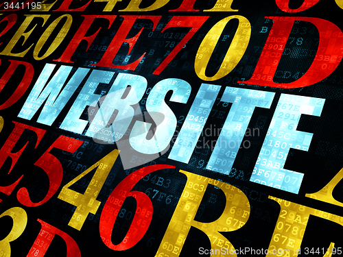 Image of Web design concept: Website on Digital background