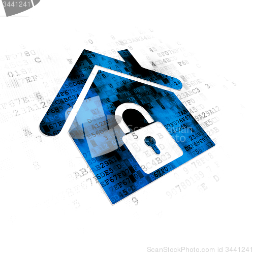 Image of Business concept: Home on Digital background