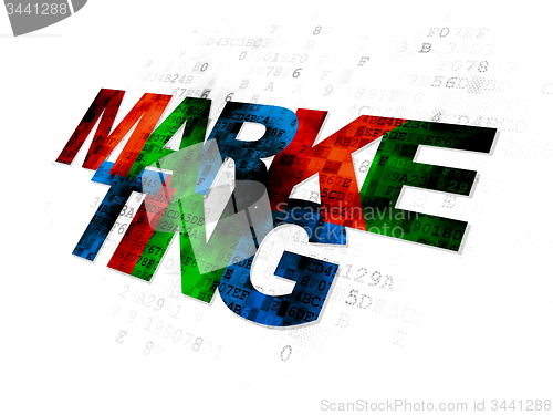Image of Marketing concept: Marketing on Digital background