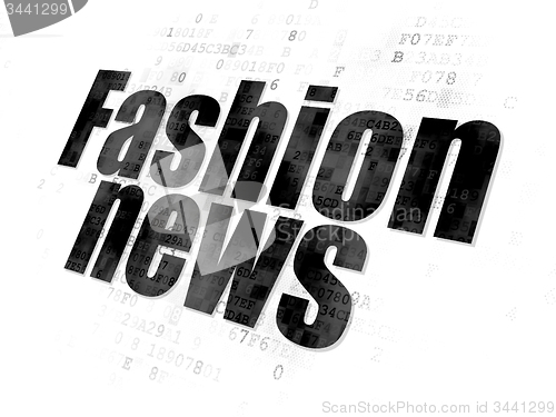 Image of News concept: Fashion News on Digital background