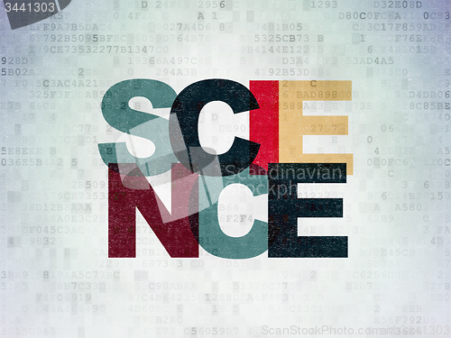 Image of Science concept: Science on Digital Paper background