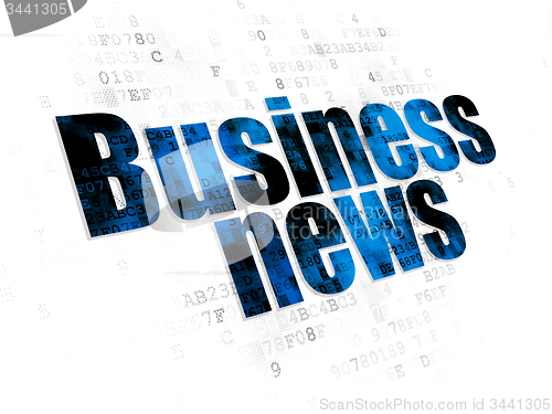Image of News concept: Business News on Digital background