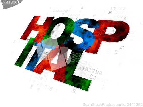 Image of Healthcare concept: Hospital on Digital background