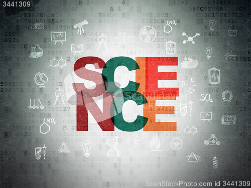 Image of Science concept: Science on Digital Paper background