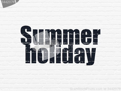 Image of Tourism concept: Summer Holiday on wall background