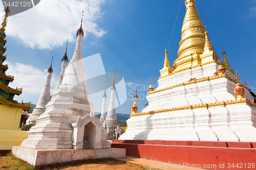 Image of Buddhist temple, Pindaya, Burma, Myanmar.