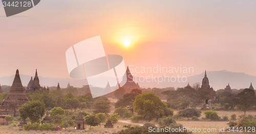 Image of Temples of Bagan, Burma, Myanmar, Asia.