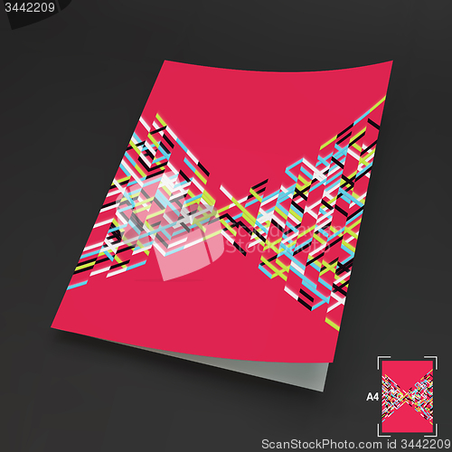 Image of A4 Business Blank. Abstract Vector Illustration. 