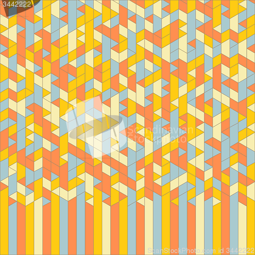 Image of Abstract Geometric Background. Mosaic. Vector Illustration. 