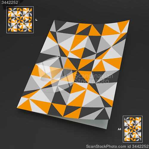 Image of A4 Business Blank. Abstract Vector Illustration. 