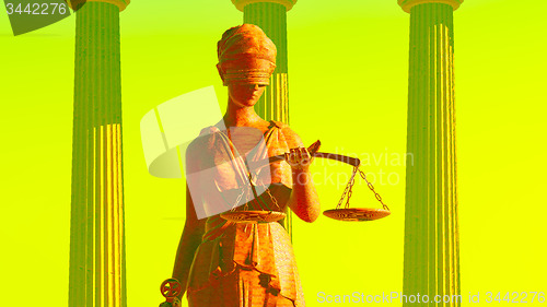 Image of Lady of Justice in court