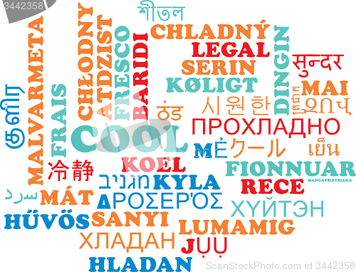 Image of Cool multilanguage wordcloud background concept