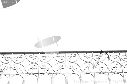 Image of abstract terrace in morocco africa and the sky
