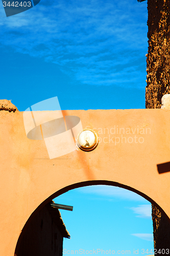 Image of moroccan old wall and   antique city